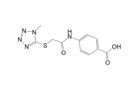 4-({[(1-methyl-1H-tetraazol-5-yl)sulfanyl]acetyl}amino)benzoic acid
