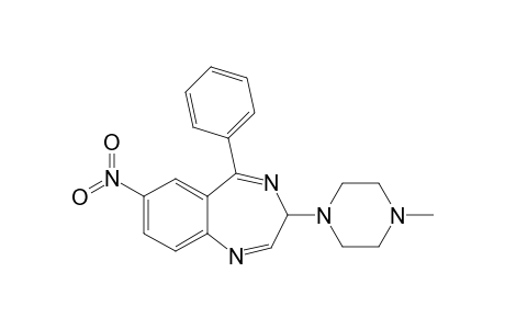 3H-1,4-Benzodiazepine, 3-(4-methyl-1-piperazinyl)-7-nitro-5-phenyl-