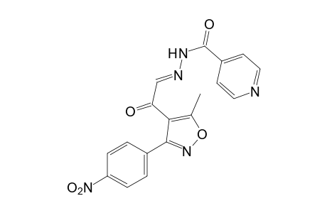 isonicotinic acid, {[5-methyl-3-(p-nitrophenyl)-4-isoxazolyl]oxoethylidene}hydrazide