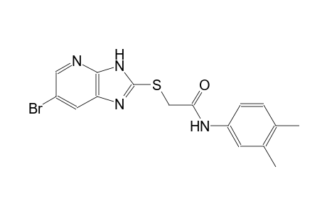 2-[(6-bromo-3H-imidazo[4,5-b]pyridin-2-yl)sulfanyl]-N-(3,4-dimethylphenyl)acetamide