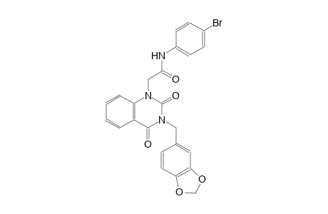 2-(3-(1,3-benzodioxol-5-ylmethyl)-2,4-dioxo-3,4-dihydro-1(2H)-quinazolinyl)-N-(4-bromophenyl)acetamide