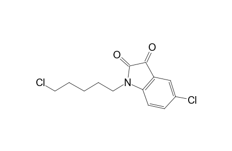 5-Chloranyl-1-(5-chloranylpentyl)indole-2,3-dione