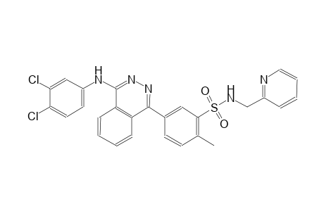 benzenesulfonamide, 5-[4-[(3,4-dichlorophenyl)amino]-1-phthalazinyl]-2-methyl-N-(2-pyridinylmethyl)-