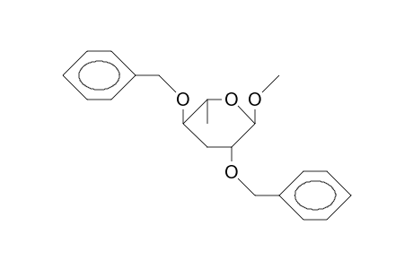 Methyl 2,4-di-O-benzyl-3,6-dideoxy.alpha.-L-arabino-hexopyranoside