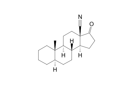 17-Oxo-5.alpha.-androstano-18-nitrile