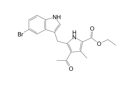 4-Acetyl-5-[(5-bromo-1H-indol-3-yl)methyl]-3-methyl-1H-pyrrole-2-carboxylic acid ethyl ester