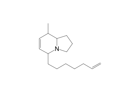 8-Methyl-5-(6'-hepten-1'-yl)-6,7-dehydroindolizidine