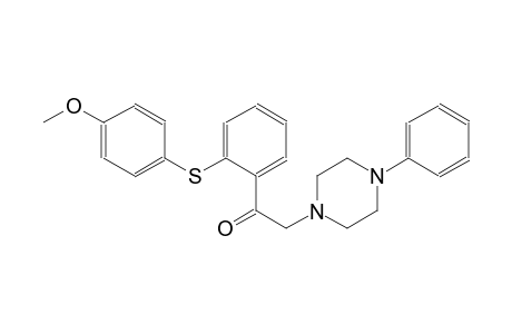 1-{2-[(4-methoxyphenyl)sulfanyl]phenyl}-2-(4-phenyl-1-piperazinyl)ethanone
