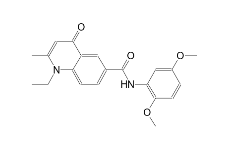 6-quinolinecarboxamide, N-(2,5-dimethoxyphenyl)-1-ethyl-1,4-dihydro-2-methyl-4-oxo-