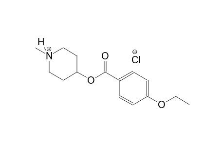 4-[(4-ethoxybenzoyl)oxy]-1-methylpiperidinium chloride