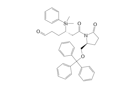 (5S,3'S)-1-[3'-Dimethyl(phenyl)silyl-6'-oxohexanoyl]-5-triphenylmethoxymethylpyrrolidin-2-one