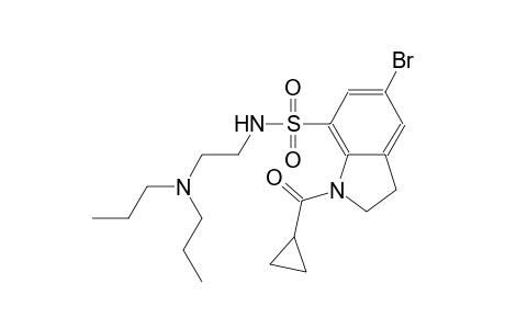 1H-indole-7-sulfonamide, 5-bromo-1-(cyclopropylcarbonyl)-N-[2-(dipropylamino)ethyl]-2,3-dihydro-