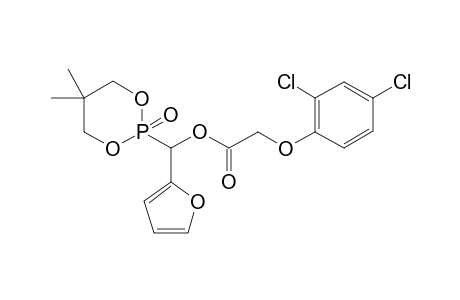 2-(2,4-Dichlorophenoxyacetoxy)(2-furyl) methyl-5,5-dimethyl-1,3,2-dioxophospha-2-one phosphonic acid ester