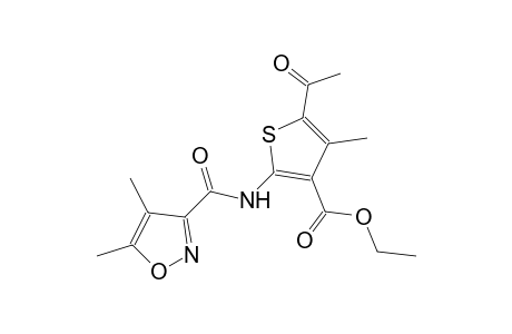 ethyl 5-acetyl-2-{[(4,5-dimethyl-3-isoxazolyl)carbonyl]amino}-4-methyl-3-thiophenecarboxylate