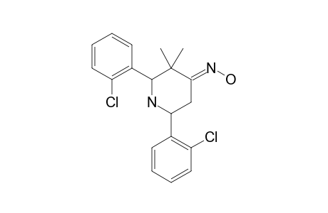 2,6-DI-(ORTHO-CHLORPHENYL)-3,3-DIMETHYL-PIPERIDIN-4-ONE-OXIME
