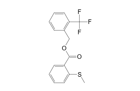 2-(Methylthio)benzoic acid, 2-(trifluoromethyl)benzyl ester