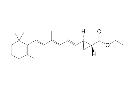 Ethyl trans-13,14-dihydro-13-desmethyl-13,14-methyleneretinoates