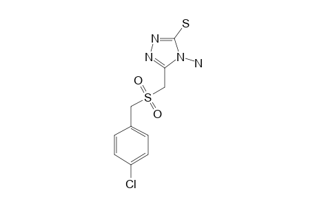 4-AMINO-5-[(4-CHLOROPHENYL)-METHANESULFONYLMETHYL]-4H-[1,2,4]-TRIAZOLE-3-THIOL