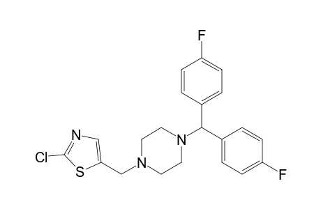 1-[Bis(4-fluorophenyl)methyl]-4-[(2-chlorothiazol-5-yl)methyl]piperazine