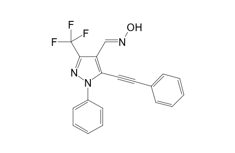 (E)-1-Phenyl-5-(phenylethynyl)-3-(trifluoromethyl)-1H-pyrazole-4-carbaldehyde oxime