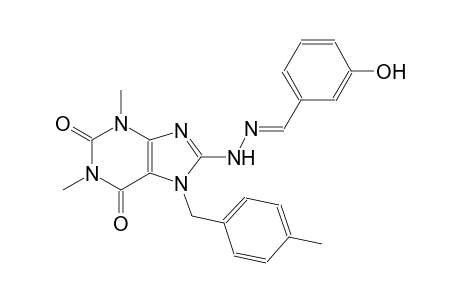 3-hydroxybenzaldehyde [1,3-dimethyl-7-(4-methylbenzyl)-2,6-dioxo-2,3,6,7-tetrahydro-1H-purin-8-yl]hydrazone
