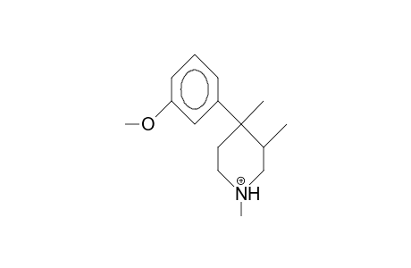 cis-4-(3-Methoxy-phenyl)-1,3,4-trimethyl-piperidinium cation