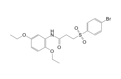 propanamide, 3-[(4-bromophenyl)sulfonyl]-N-(2,5-diethoxyphenyl)-