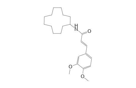 2-propenamide, N-cyclododecyl-3-(3,4-dimethoxyphenyl)-, (2E)-
