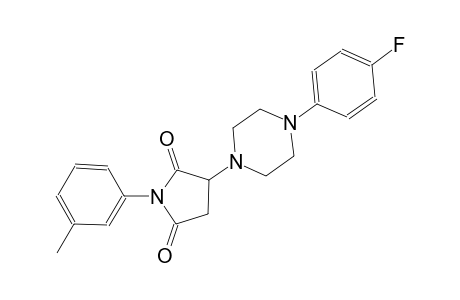 3-[4-(4-fluorophenyl)-1-piperazinyl]-1-(3-methylphenyl)-2,5-pyrrolidinedione