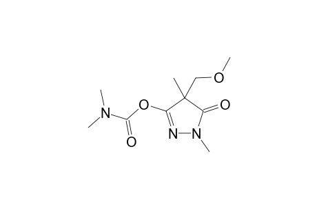 Carbamic acid, dimethyl-, 4,5-dihydro-4-(methoxymethyl)-1,4-dimethyl-5-oxo-1H-pyrazol-3-yl ester