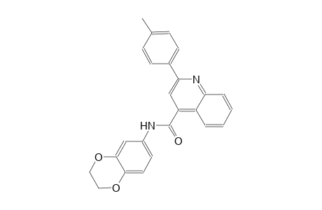 N-(2,3-dihydro-1,4-benzodioxin-6-yl)-2-(4-methylphenyl)-4-quinolinecarboxamide