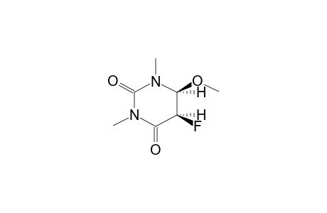 (+/-)-CIS-5-FLUORO-6-METHOXY-5,6-HYDRO-1,3-DIMETHYLURACIL