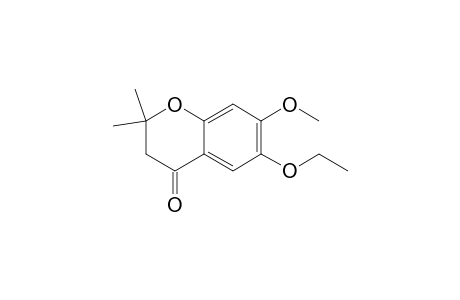 6-ethoxy-7-methoxy-2,2-dimethyl-3,4-dihydro-2H-1-benzopyran-4-one