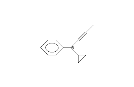 1-Cyclopropyl-1-phenyl-2-butyn-1-yl cation
