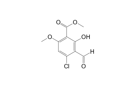 4-chloro-2-hydroxy-6-methoxyisophthalaldehydic acid, methyl ester
