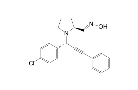 (E),(S)-1-((S)-1-(4-chlorophenyl)-3-phenylprop-2-ynyl)pyrrolidine-2-carbaldehyde oxime