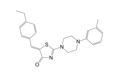 (5Z)-5-(4-ethylbenzylidene)-2-[4-(3-methylphenyl)-1-piperazinyl]-1,3-thiazol-4(5H)-one