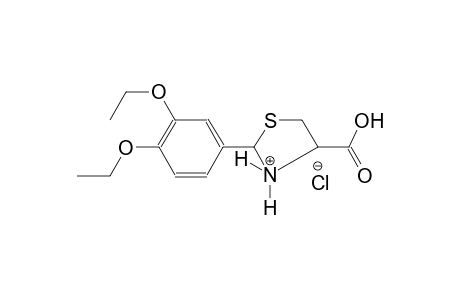 thiazolidinium, 4-carboxy-2-(3,4-diethoxyphenyl)-, chloride