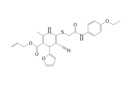 3-pyridinecarboxylic acid, 5-cyano-6-[[2-[(4-ethoxyphenyl)amino]-2-oxoethyl]thio]-4-(2-furanyl)-1,4-dihydro-2-methyl-, 2-propenyl ester