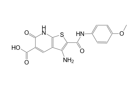 thieno[2,3-b]pyridine-5-carboxylic acid, 3-amino-6,7-dihydro-2-[[(4-methoxyphenyl)amino]carbonyl]-6-oxo-