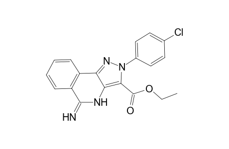 Ethyl-2-(4-chlorophenyl)-5-imino-4,5-dihydro-2H-pyrazolo[4,3-c]isoquinoline-3-carboxylate