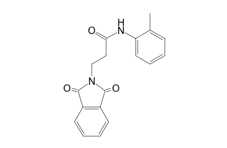 3-(1,3-dioxo-1,3-dihydro-2H-isoindol-2-yl)-N-(2-methylphenyl)propanamide