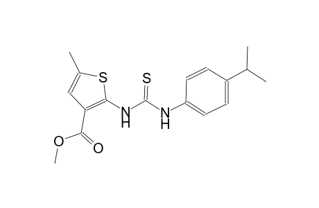 methyl 2-{[(4-isopropylanilino)carbothioyl]amino}-5-methyl-3-thiophenecarboxylate