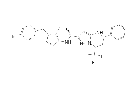 N-[1-(4-bromobenzyl)-3,5-dimethyl-1H-pyrazol-4-yl]-5-phenyl-7-(trifluoromethyl)-4,5,6,7-tetrahydropyrazolo[1,5-a]pyrimidine-2-carboxamide