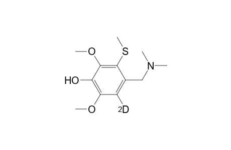 5-Deuterio-4-[(dimethylamino)methyl]-2,6-dimethoxy-3-(methylthio)phenol