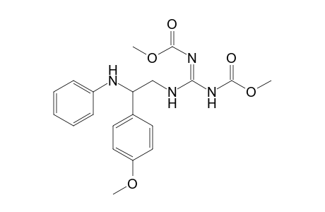 1,2-Bis(methoxycarbonyl)-3-[2-anilino-2-(4-methoxyphenyl)ethyl]guanidine