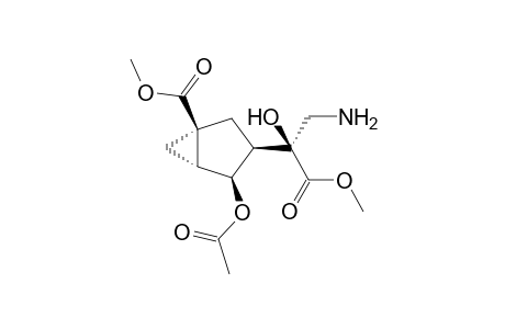 (1S,3R,4S,5R,1'S)-(-)-4-Acetoxy-3-(1'-aminomethyl-1'-hydroxy-1'-methoxycarbonylmethyl)-1-methoxycarbonylbicyclo[3.1.0]hexane