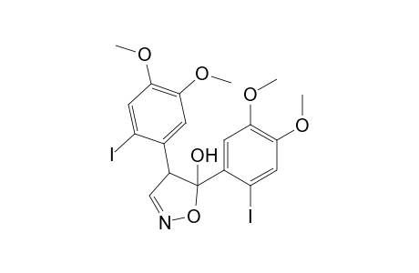4,5-Bis(4,5-dimethoxy-2-iodophenyl)-5-hydroxy-2-isoxazoline