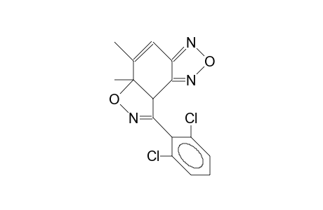 3b,6a-Dihydro-6a,7-dimethyl-4-(2,6-dichloro-phenyl)-oxazolo(4,5-E)(2,1,3)-benzoxadiazole