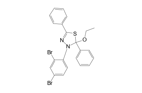 1,3,4-Thiadiazole, 3-(2,4-dibromophenyl)-2-ethoxy-2,3-dihydro-2,5-diphenyl-